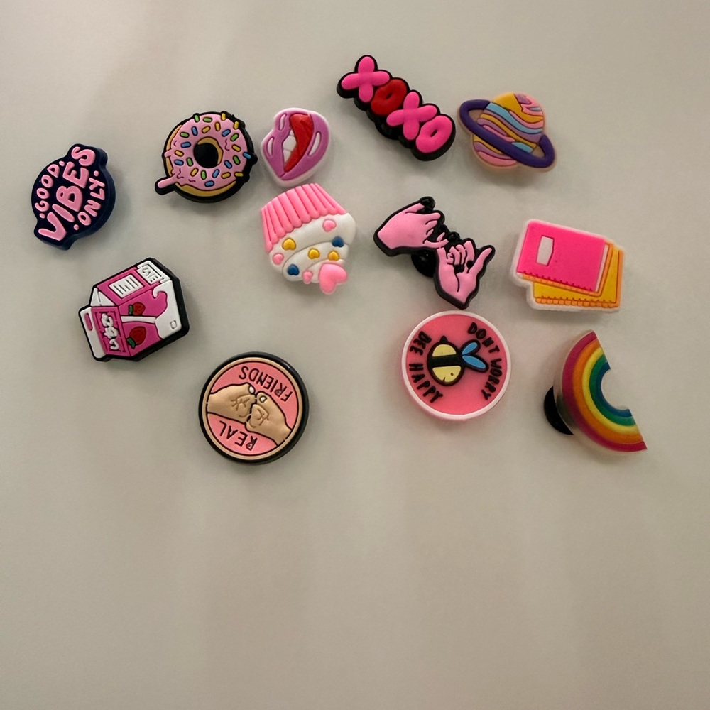 Colorful Shoe Charms Set
